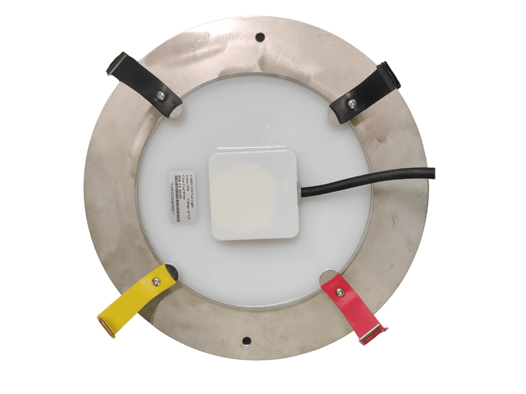 backside of par56 bulb with 316ss